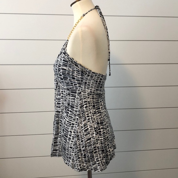 Express black white halter gold chain - Picture 3 of 6